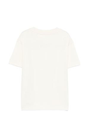 t-shirt in cotone panna PALM ANGELS KIDS | PGAA002S26JER003002